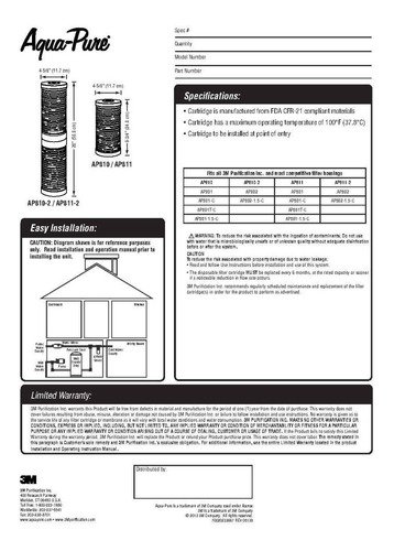 3M-S-AP810-05_5 Finefilt - El Mejor Filtro De Agua Para La Casa (tinaco) Cartucho Ap811
