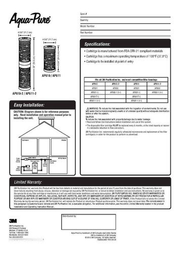 3M-S-AP810-05_9 Finefilt - El Mejor Filtro De Agua Para La Casa (tinaco) Cartucho Ap811