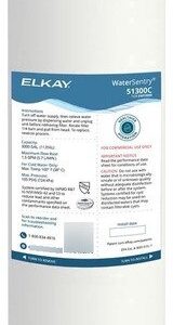 Elkay - C Watersentry Plomo  y Microplasticos Filtro de agua  bebedero Certificado