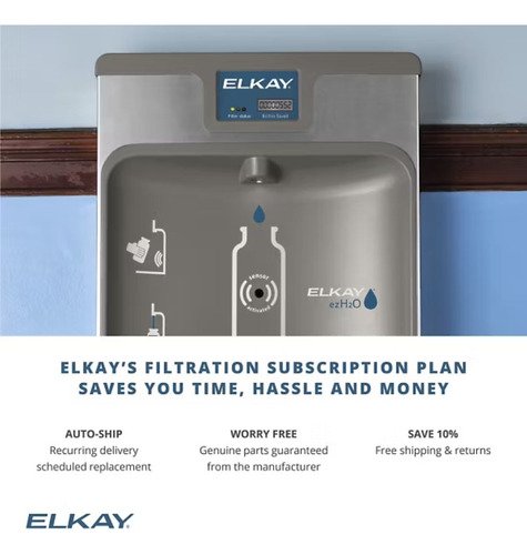 Elkay - C Watersentry Plomo  y Microplasticos Filtro de agua  bebedero Certificado