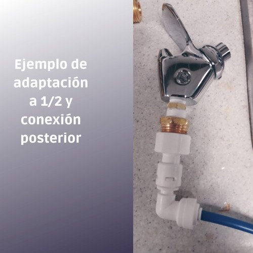 Welltek - Adaptador Grifo Bebedero 1/4-1/2  No Incluye Grifo (4 Pzas)