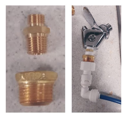 Welltek - Adaptador Para Grifo Bebedero De 1/4 A 1/2  No Incluye Grifo