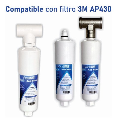 Finefilt - Repuesto Cartucho Filtro Antisarro Boiler Polisfofatos As430