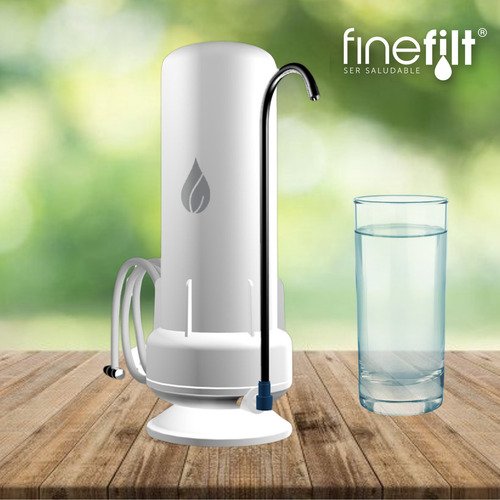 Finefilt - Filtro De Agua Doméstico Purificador Agua Casa Sobre Tarja