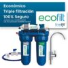 Finefilt - Filtro De Agua Purificador De Agua Doméstico Ecofilt Casa Color Azul