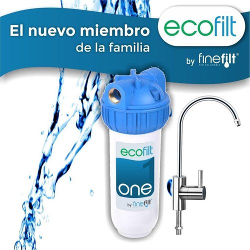 Finefilt - Purificador Filtro Agua Potable Doméstico Casa Ecofilt One