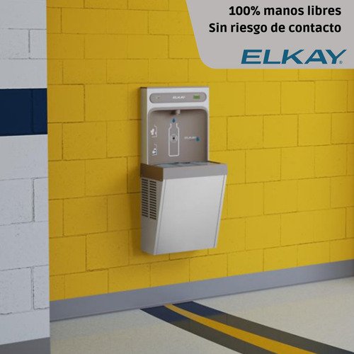 Elkay - Llenador Agua Fría Beber Estación Enfriador Con Filtro Color Inoxidable