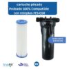 Finefilt - Filtro Agua Cartucho Repuesto Compatible Con Rotoplas Paso 1 Color Blanco