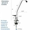 Welltek - Llave O Grifo Cuello De Ganso Para Agua Purificada 1/4