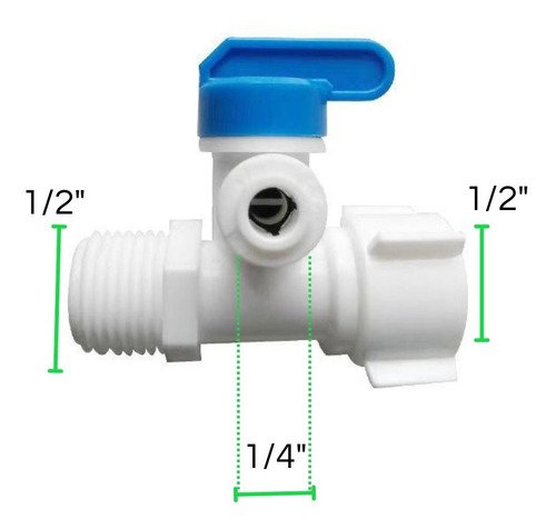 Finefilt - Válvula Desvío Agua Filtro Osmosis Inversa Tee Derivadora