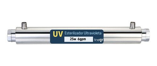 Finefilt - Esterilizador Uv Lampara Ultravioleta Filtro Agua 25w 6 Gpm Color Plata