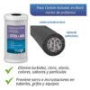 Finefilt - Cartucho Filtro Agua Carbón Activado Y Polifosfatos 4.5x10