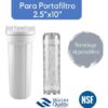 Finefilt - Cartucho Para Filtro Agua Antisarro-2510 Polifosfatos Elimina Sarro Color Transparente