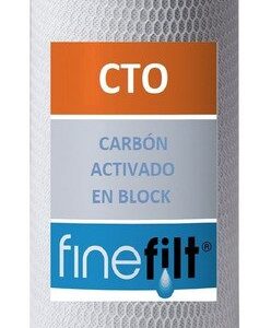 Finefilt - Cartucho Filtro De Agua Potable De Carbón Activado 4.5x10