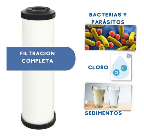 Finefilt - Cartucho Purificador Compatible Pura Foset Doulton Color Blanco