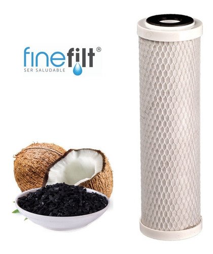 Finefilt - Filtro Agua Purificador Cartucho Repuesto Carbón Act Paso 2