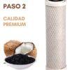 Finefilt - Filtro De Agua Cartucho Repuesto Paso 2 Rotoplas Compatible Color Blanco