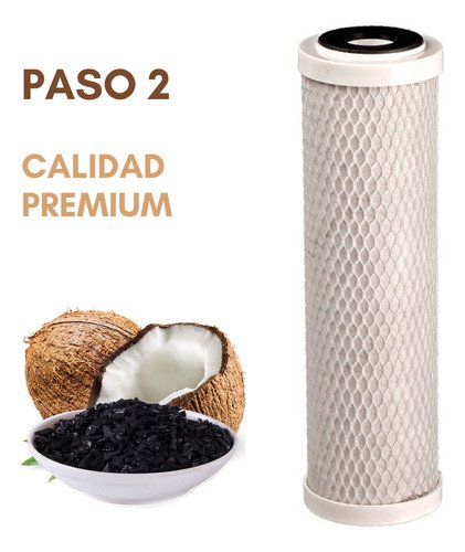 Finefilt - Filtro De Agua Cartucho Repuesto Paso 2 Rotoplas Compatible Color Blanco