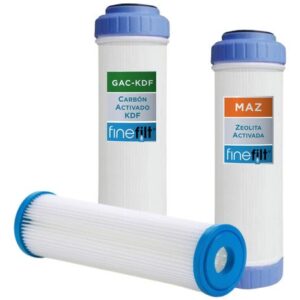 Finefilt - 3 Cartuchos De Repuesto Para Filtro-agua De Pozo  2.5 X10