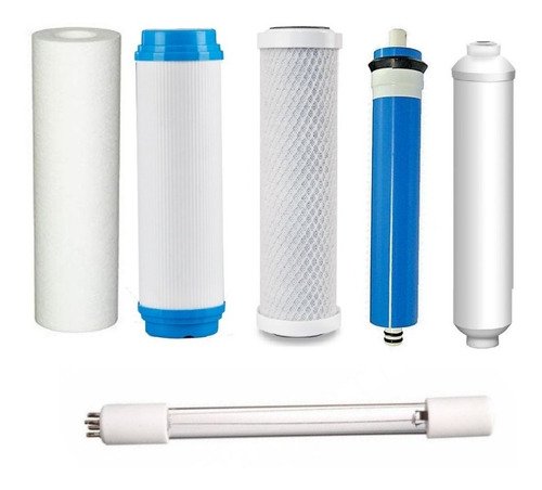 Finefilt - Kit Repuestos Osmosis Inversa 6 Pasos (5 Filtros Y Uv 6w-4p)