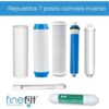 Finefilt - Kit Repuestos Osmosis Inversa 7 Pasos Con Uv Y Alcalino