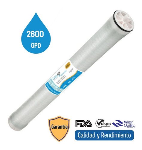 Finefilt - Membrana Osmosis Inversa 4x40 2600gpd Ultra Baja Presión
