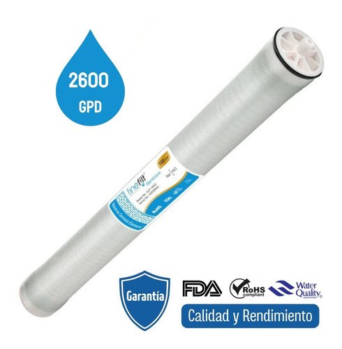 Finefilt - Membrana Osmosis Inversa 4x40 2600gpd Ultra Baja Presión