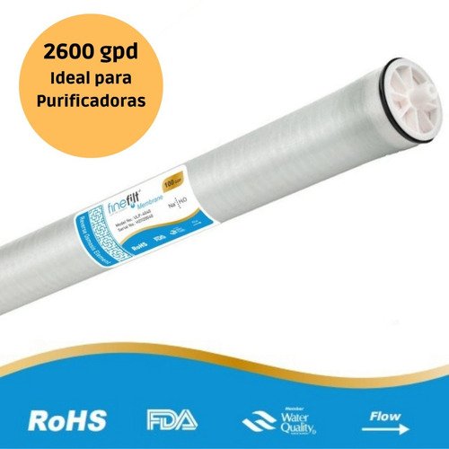 Finefilt - Membrana Osmosis Inversa 4x40 2600gpd Ultra Baja Presión