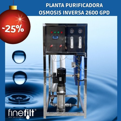 Finefilt - Membrana Osmosis Inversa 4x40 Baja Presión Alta Producción Color Ulp 4040