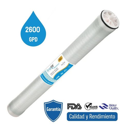Finefilt - Membrana Osmosis Inversa 4x40 Baja Presión Alta Producción Color Ulp 4040