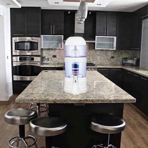 Finefilt - | Alkafilt Filtro De Agua Purificador Gravedad Alcalino Mineralizador Color Blanco