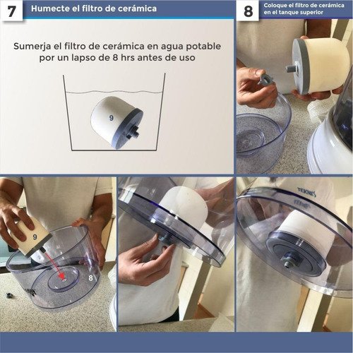 Finefilt - | Alkafilt Filtro De Agua Purificador Gravedad Alcalino Mineralizador Color Blanco