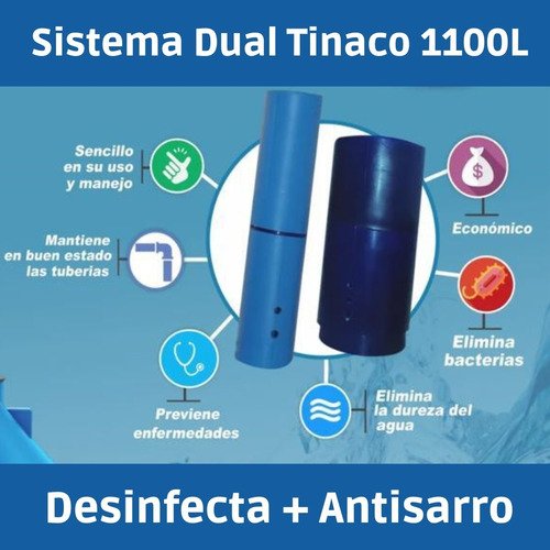 Finefilt - Antisarro Y Desinfectante Tinaco  Sistema Dual (450-1100 L)
