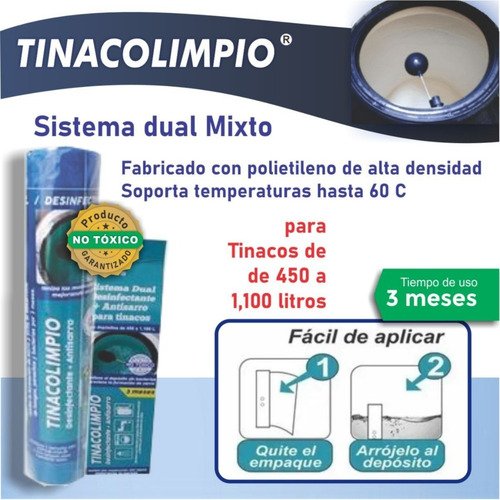 Finefilt - Antisarro Y Desinfectante Tinaco  Sistema Dual (450-1100 L)