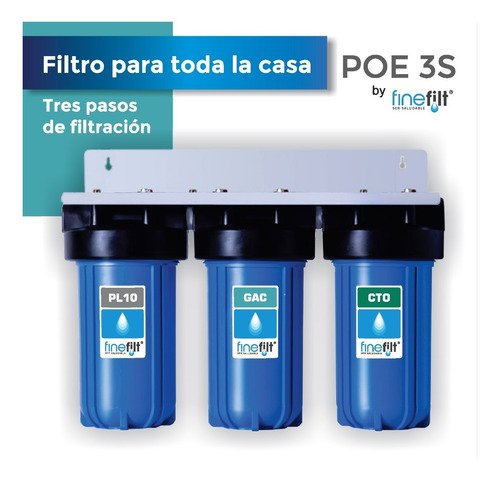Finefilt - Filtro De Agua Para Toda La Casa - 3 Etapas