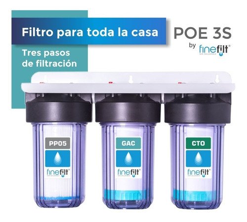 Finefilt - Filtro De Agua Para Toda La Casa - 3 Etapas