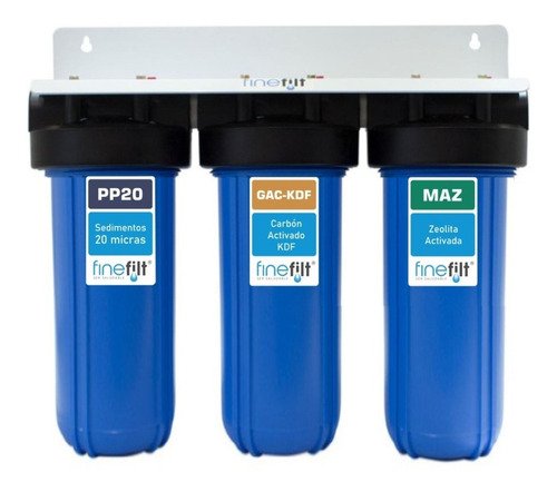 Finefilt - Filtro Agua Pozo Fierro, Metales Pesados Turbidez Bb 4.5x20