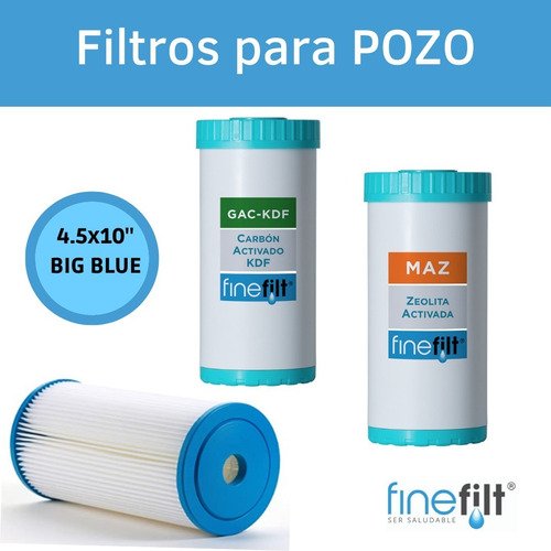 Finefilt - Filtro De Agua Para Pozo, Fierro, Metales Pesados Y Turbidez