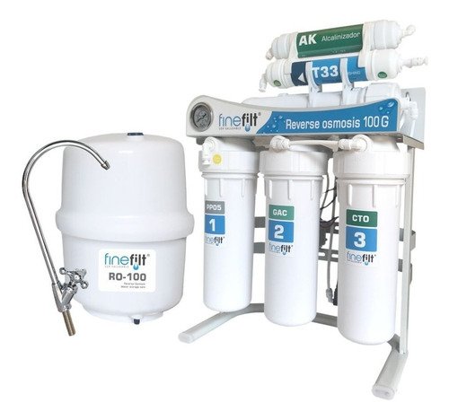 Finefilt - Osmosis Inversa 100g 6 Etapas Función Alcalina Regulable