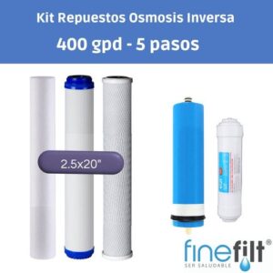 Finefilt - Repuestos Para Filtro De Agua Osmosis Inversa De 400gpd