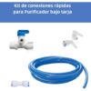 Finefilt - Kit Para Conectar Filtro De Agua Bajo Tarja Tee Dervadora