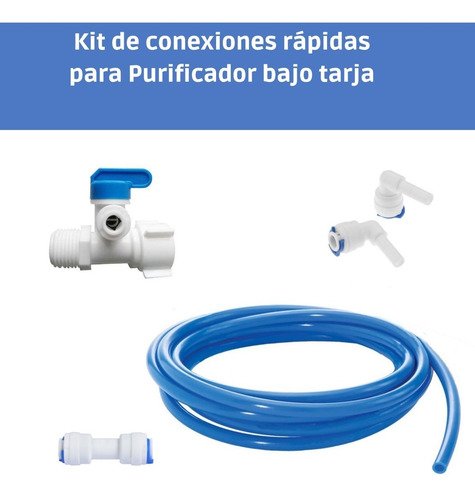 Finefilt - Kit Para Conectar Filtro De Agua Bajo Tarja Tee Dervadora