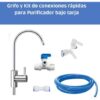 Welltek - Grifo Y Kit Completo Purificador Bajo Tarja Con Conexiones