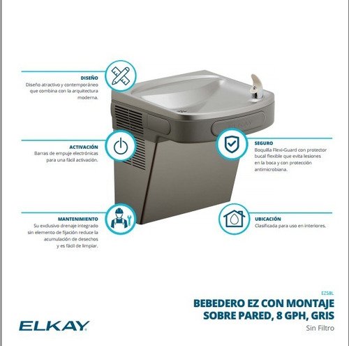 LMABFDS_4 Elkay - Bebedero Escuelas Lider Global Sin Enfriamiento