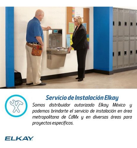 Elkay - Bebedero Agua Dos Estaciones Enfriamiento 2 Niveles