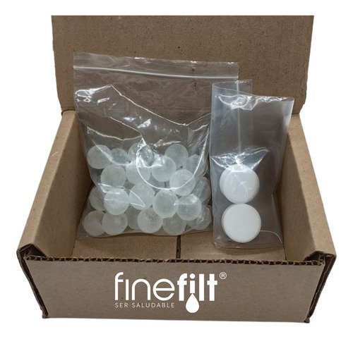 Finefilt - Perlas Polifosfatos Y Desinfectante Repuesto Dispensador