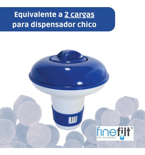 Finefilt - Perlas Polifosfatos Y Desinfectante Repuesto Dispensador