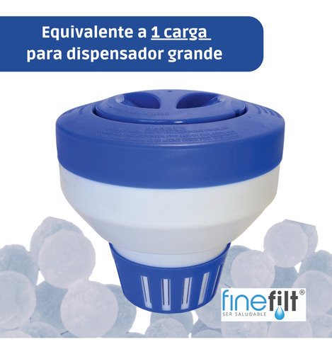 Finefilt - Perlas Polifosfatos Y Desinfectante Repuesto Dispensador