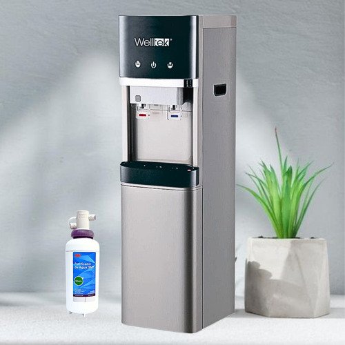 Welltek - Dispensador Y Filtro De Agua Fría Y Caliente Ideal Oficinas