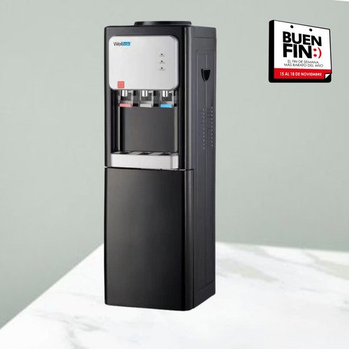 Welltek - | 95TL | Enfriador Dispensador Agua Fría Y Caliente carga superior garrafón arriba